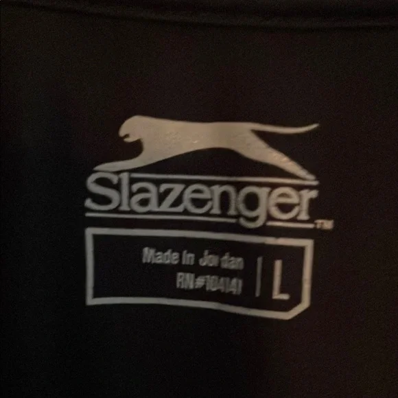 Slazenger Black Polo Shirt Sleek Design - Picture 2 of 4